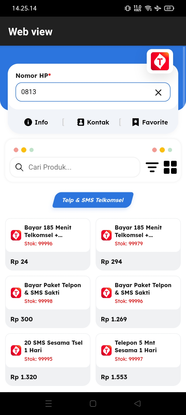Paket Telpon & SMS Vol.5