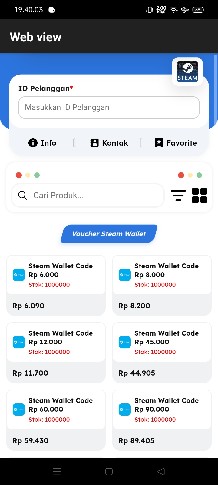 Steam Wallet Vol.5