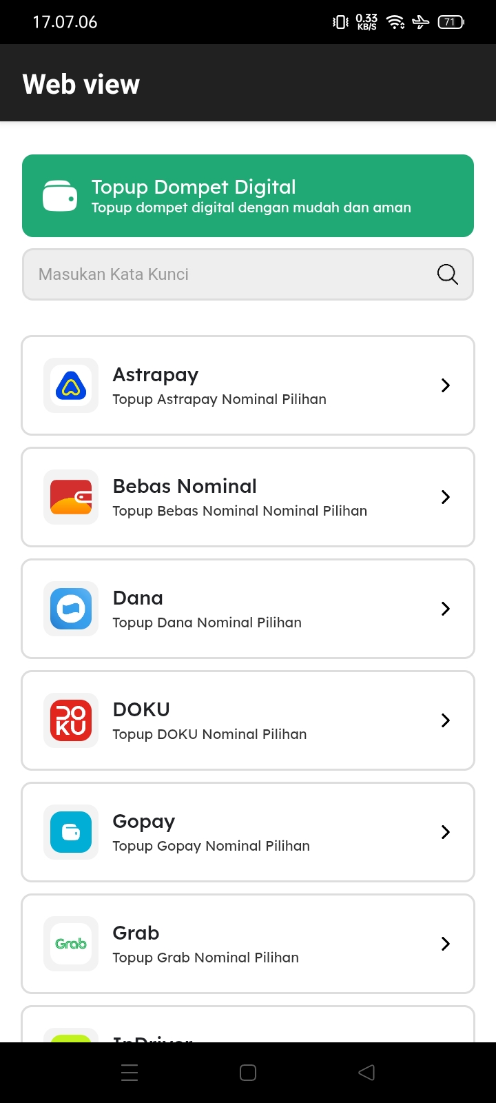 Kategori e-Wallet Vol.6