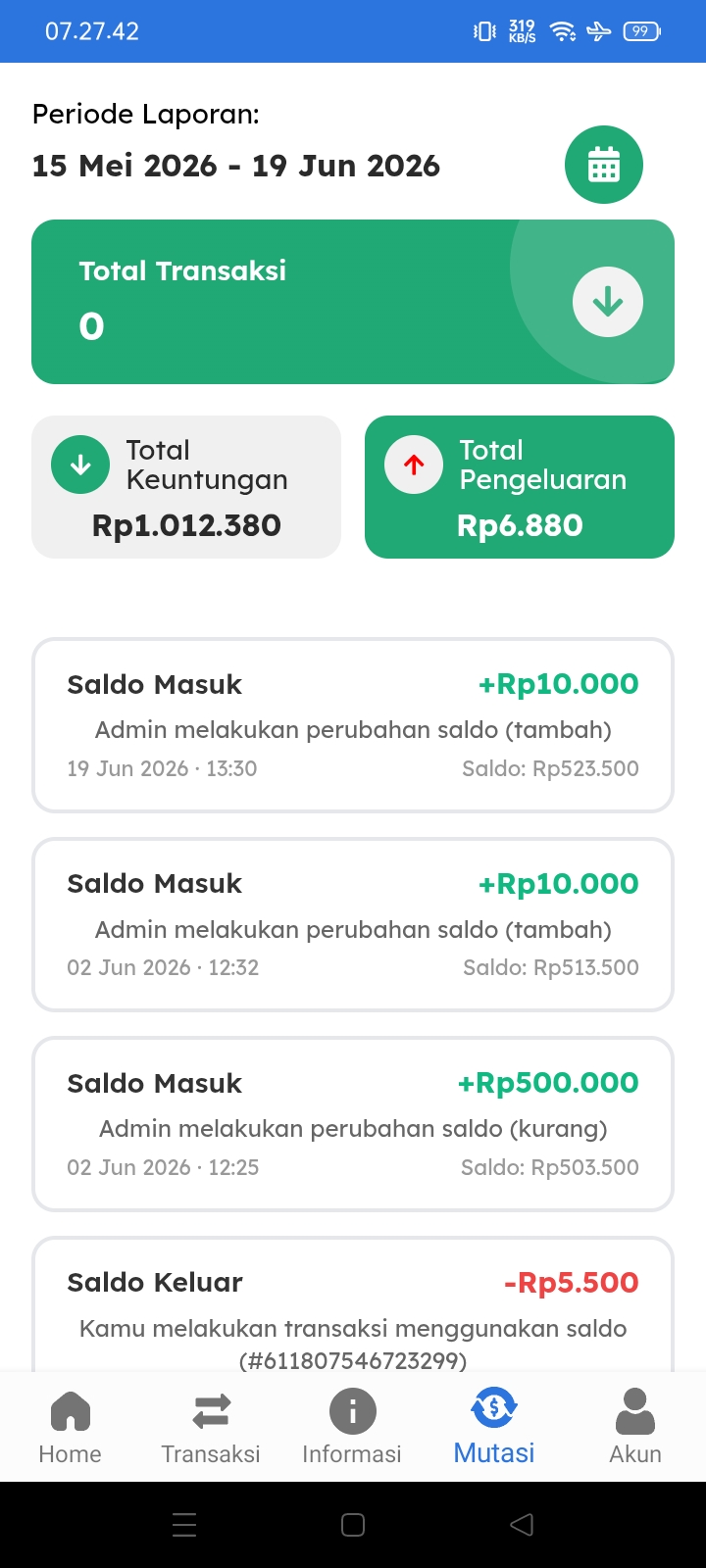 Mutasi Saldo Vol.6