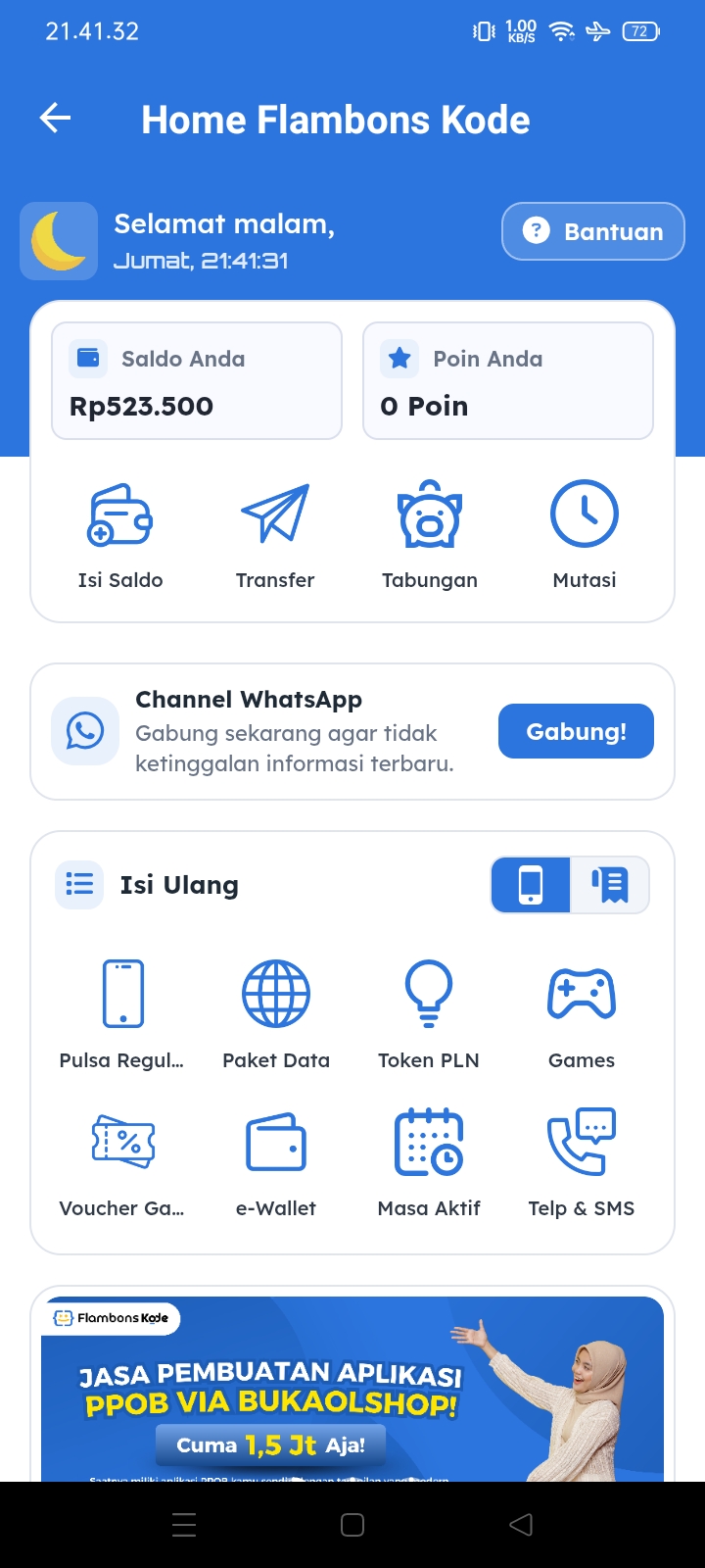 Home PPOB V.1.0
